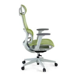 Silla de oficina Gravity White, reposacabezas, brazos 3D, red