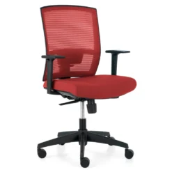 Silla de oficina Kendo, brazos ajustables, red