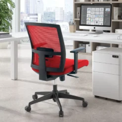 Silla de oficina Kendo, brazos ajustables, red
