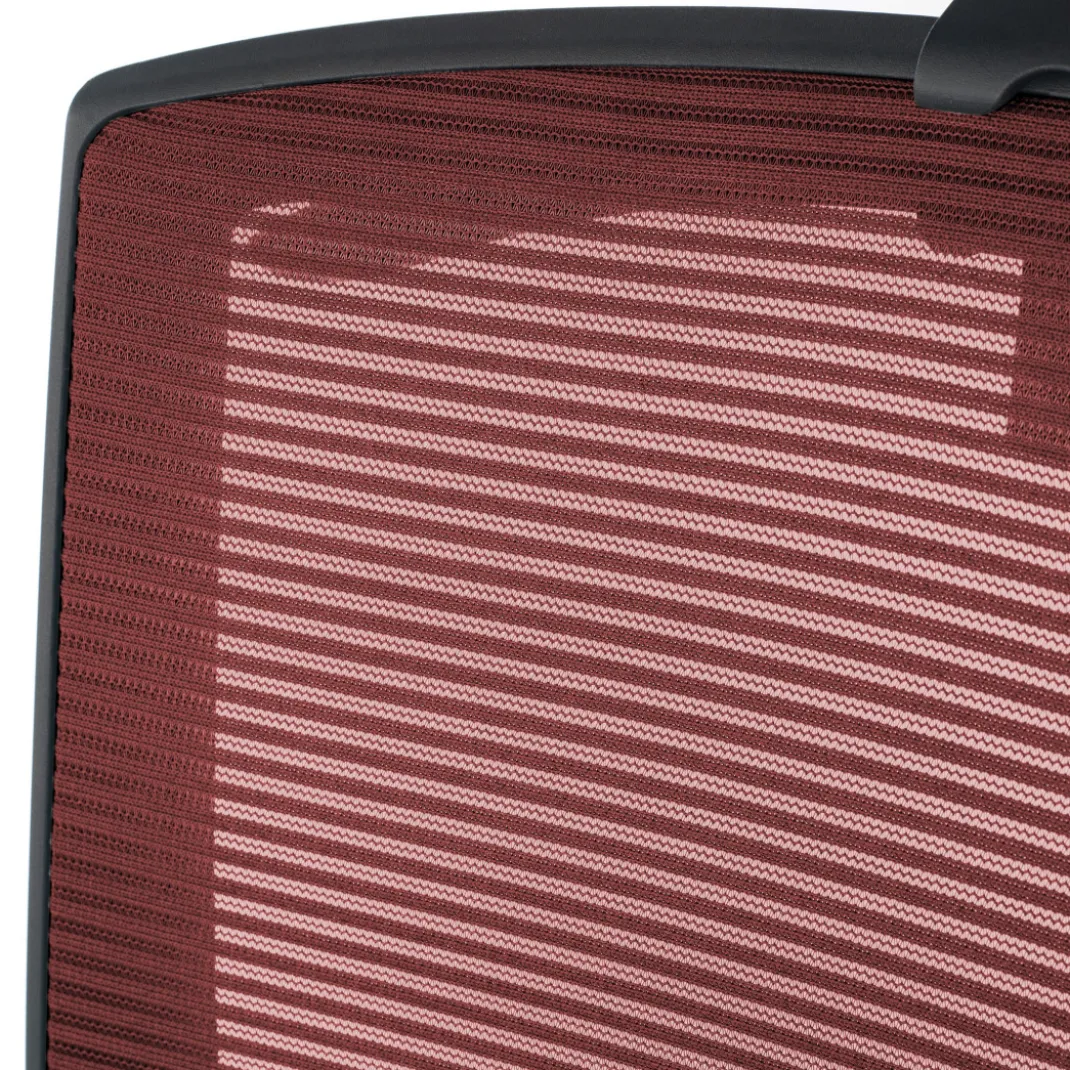 Silla de oficina Kendo, brazos ajustables, reposacabezas, red