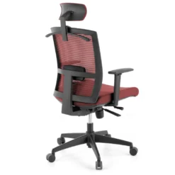 Silla de oficina Kendo, brazos ajustables, reposacabezas, red