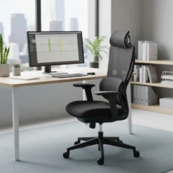 Silla de oficina Motion, reposacabezas, brazos 3D, red