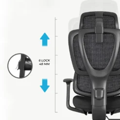 Silla de oficina Motion, reposacabezas, brazos 3D, red