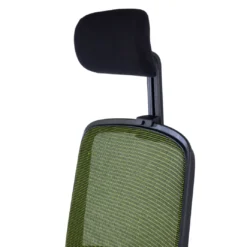 Silla de oficina profesional Sugar black con reposacabezas