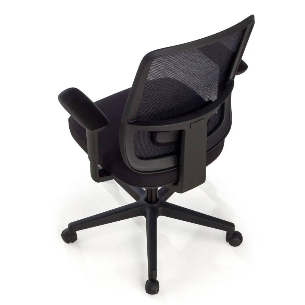 Silla de oficina profesional Sugar black, uso 8 horas