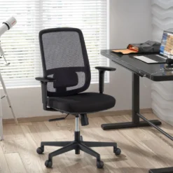 Silla de oficina profesional Sugar black, uso 8 horas