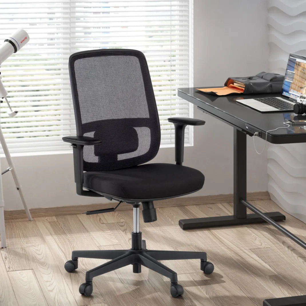 Silla de oficina profesional Sugar black, uso 8 horas