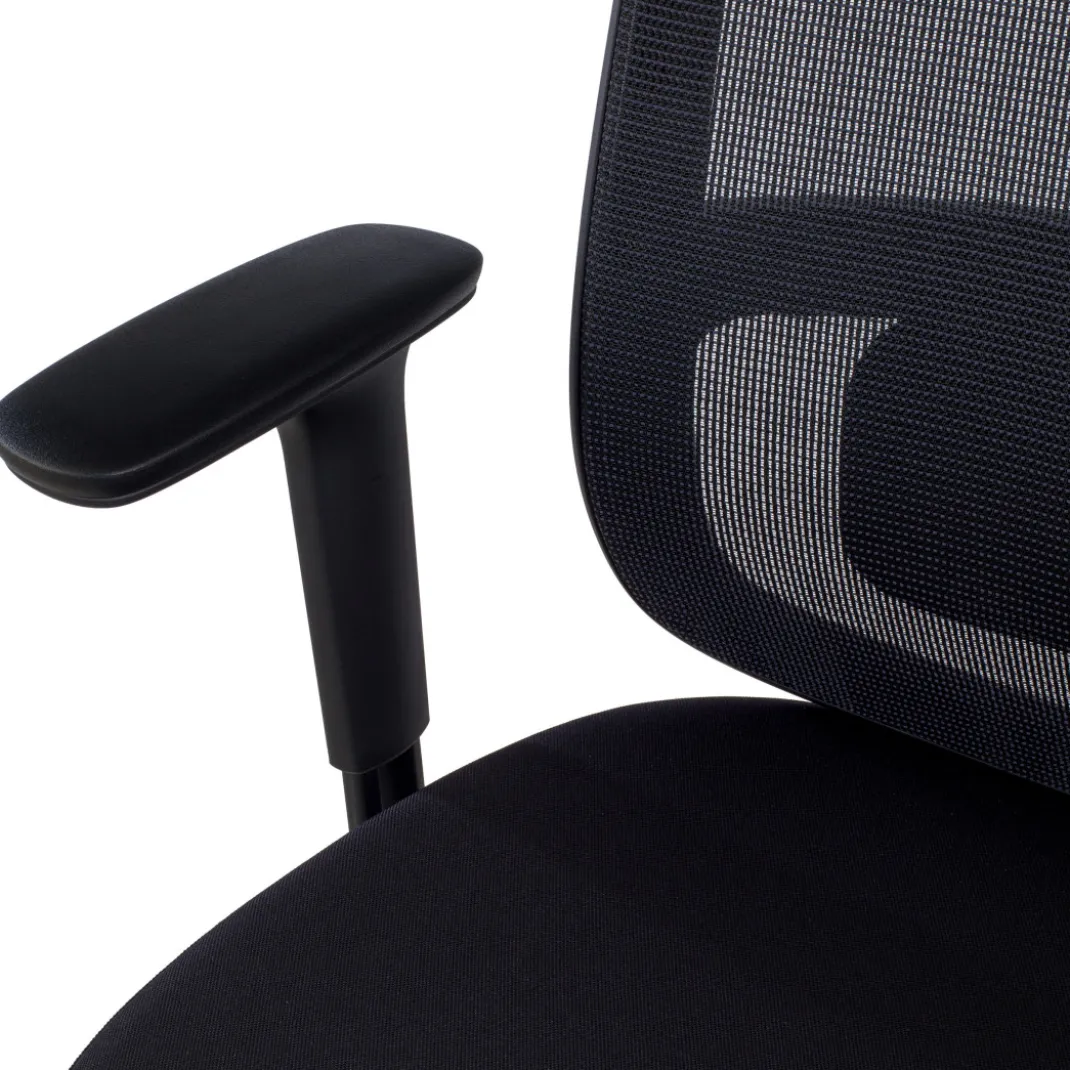 Silla de oficina profesional Sugar black, uso 8 horas