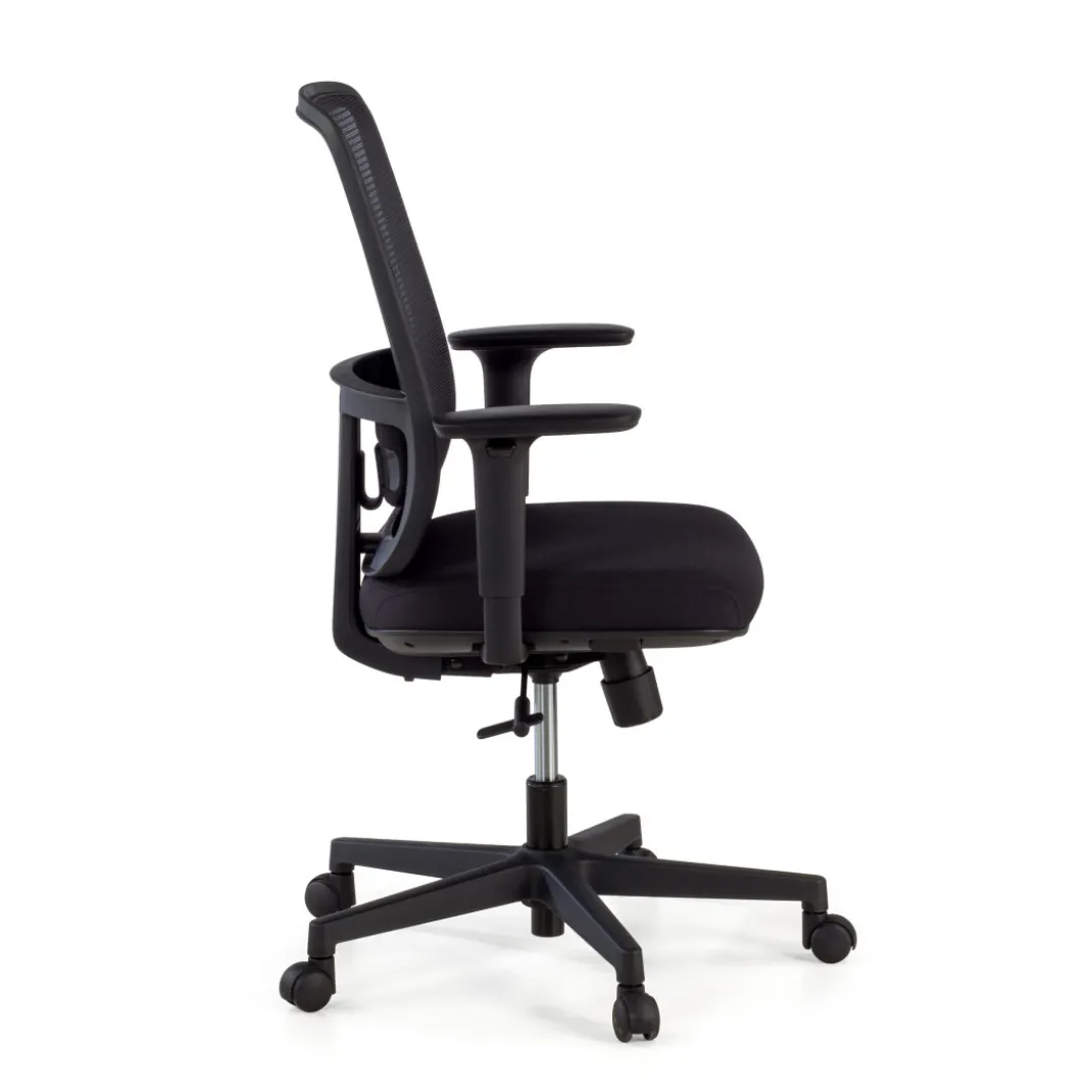 Silla de oficina profesional Sugar black, uso 8 horas