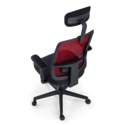 Silla de oficina profesional Sugar black con reposacabezas