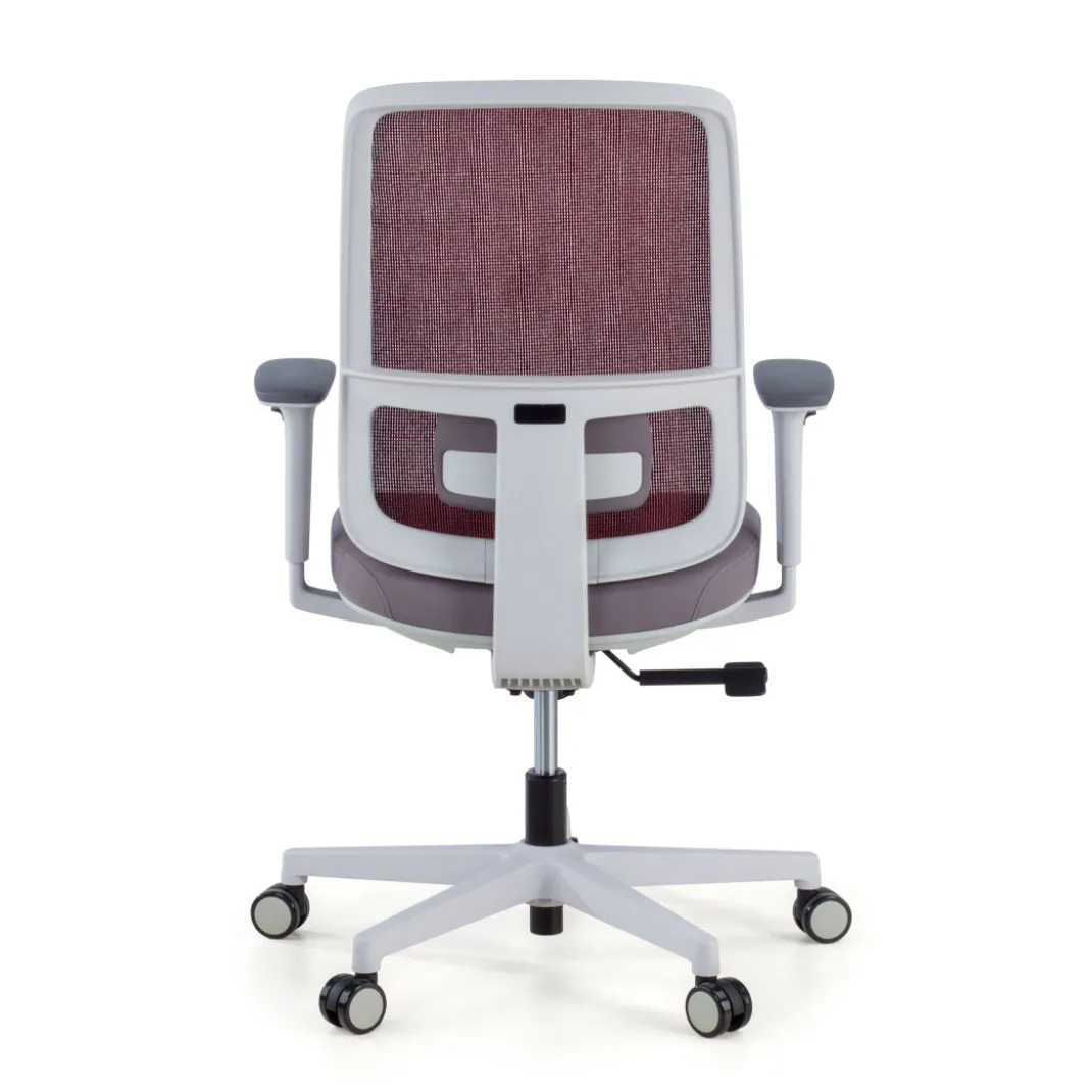 Silla de oficina profesional Sugar white, uso intensivo
