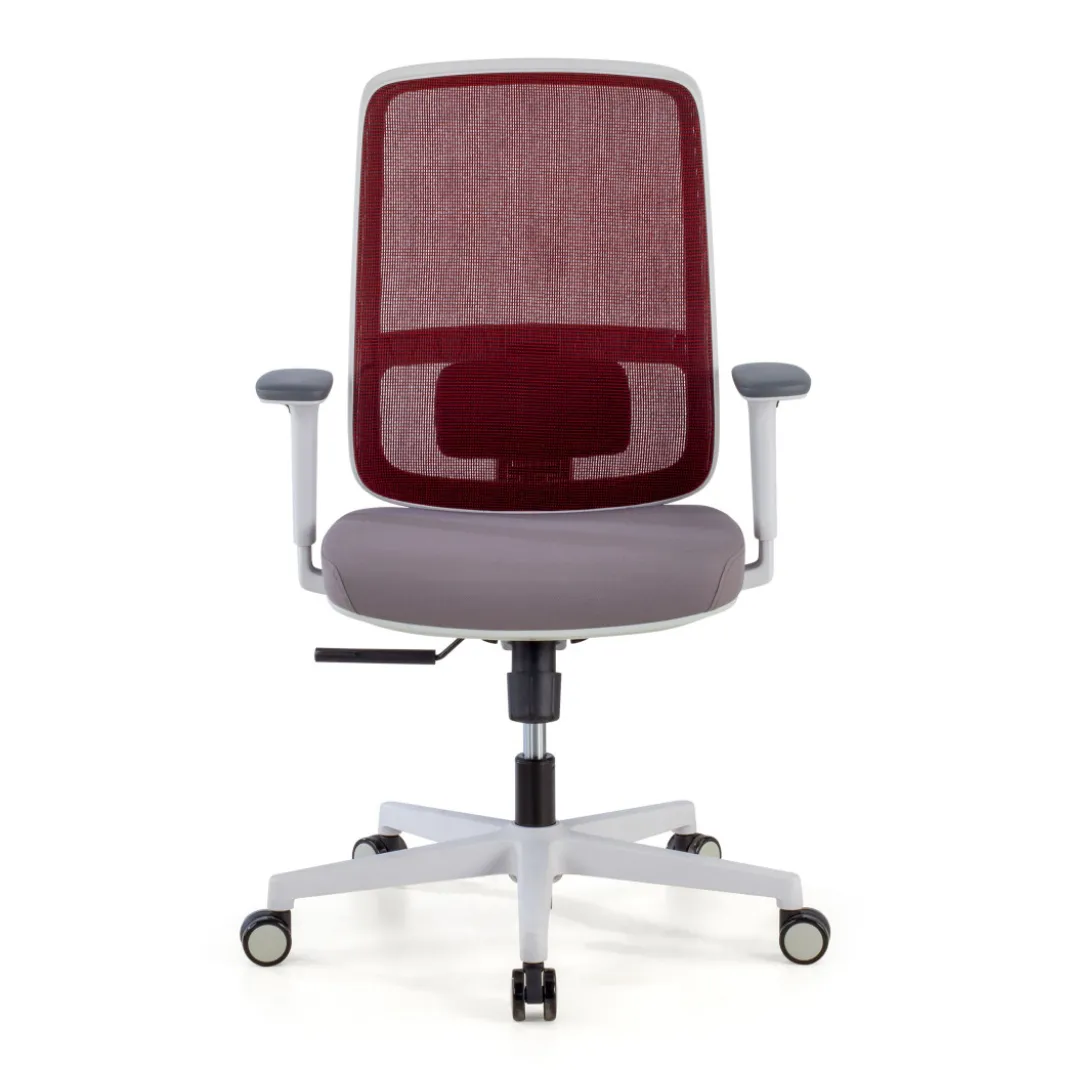 Silla de oficina profesional Sugar white, uso intensivo