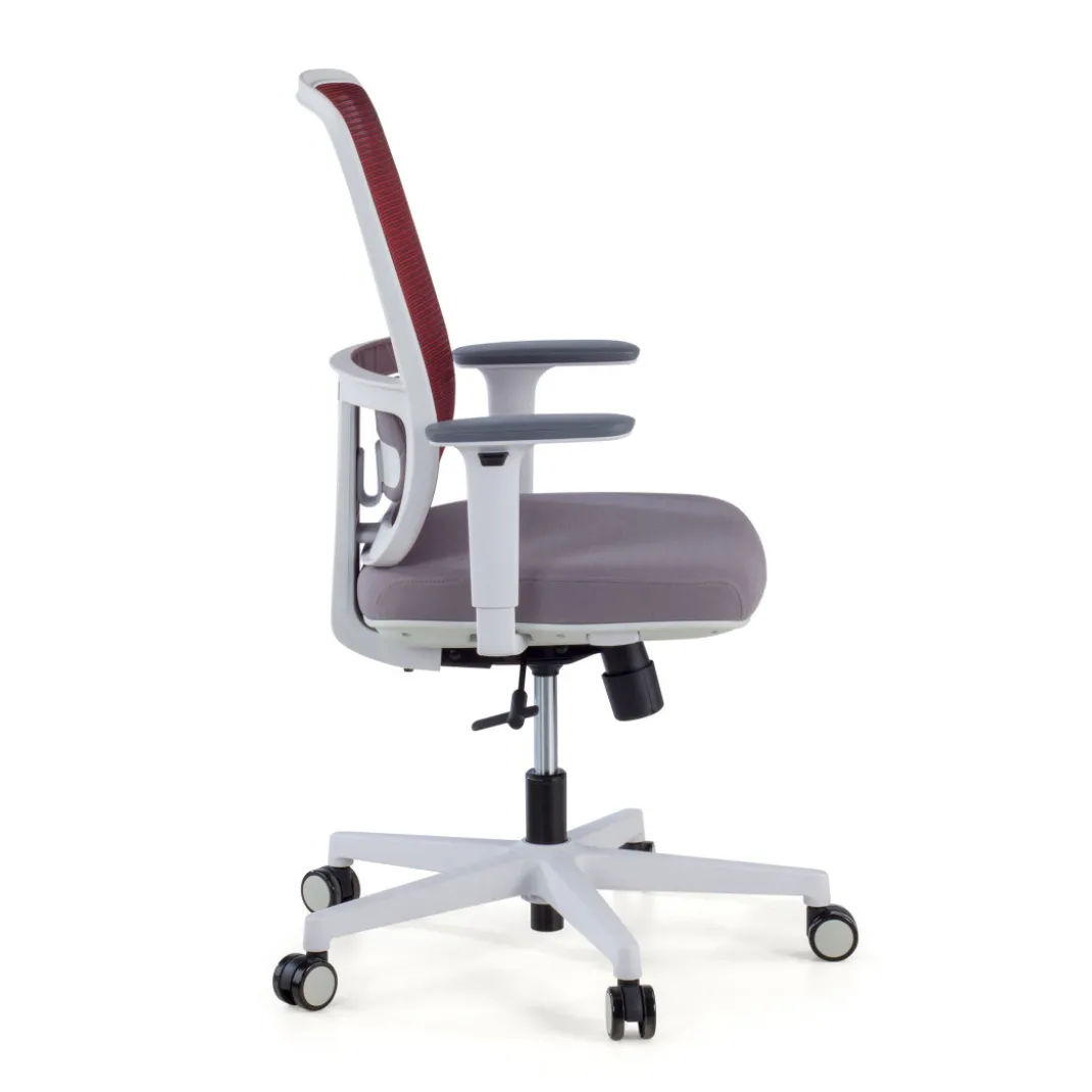 Silla de oficina profesional Sugar white, uso intensivo