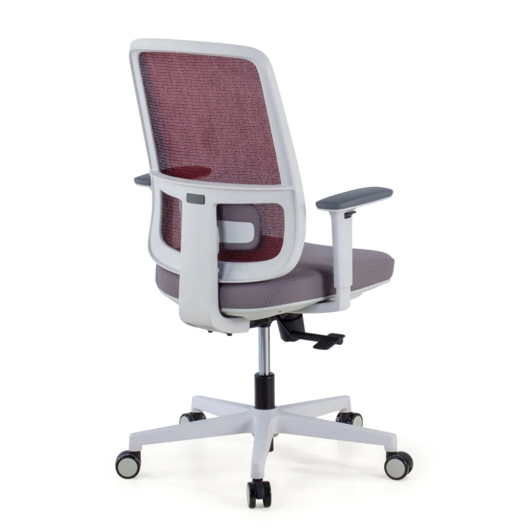 Silla de oficina profesional Sugar white, uso intensivo