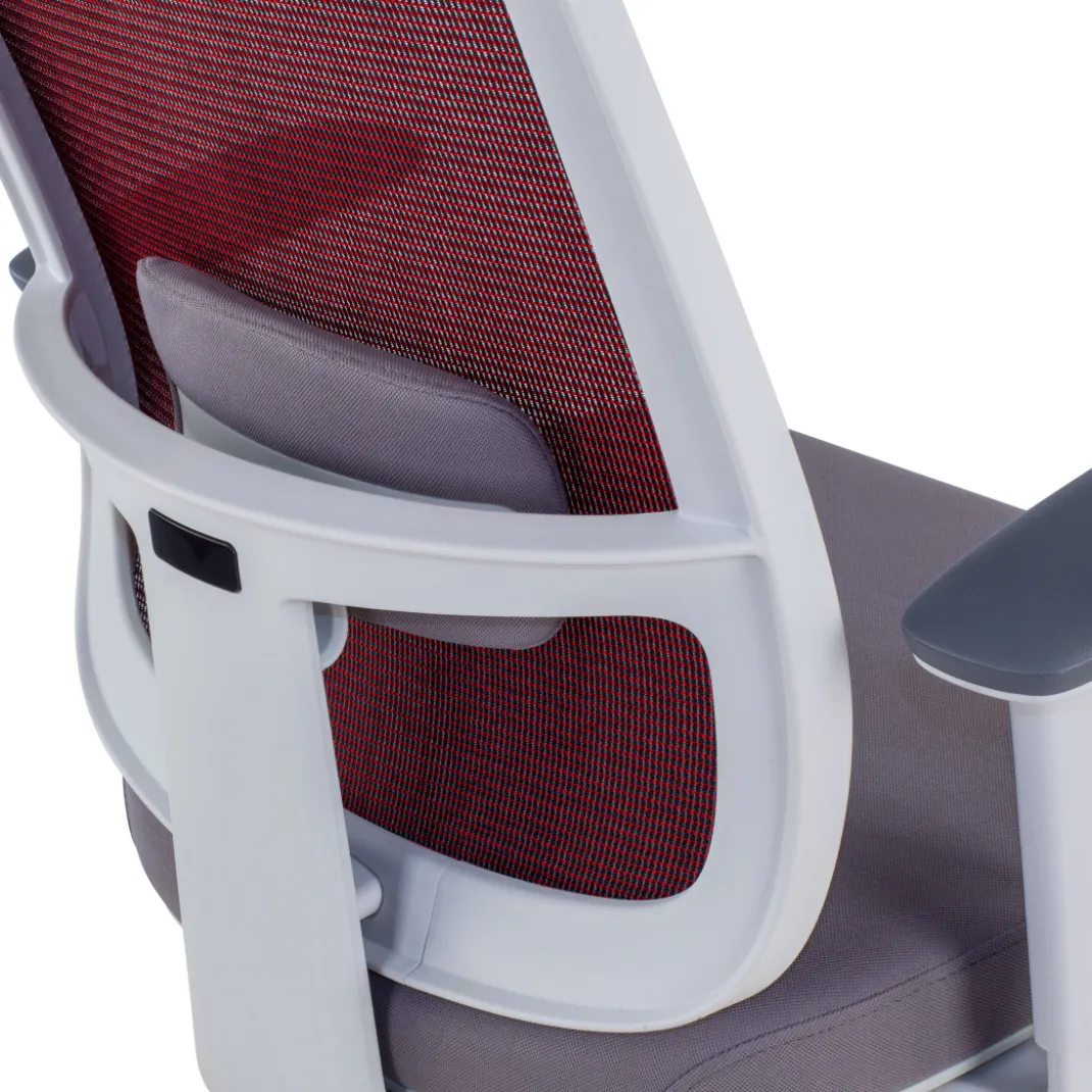 Silla de oficina profesional Sugar white, uso intensivo
