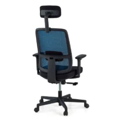 Silla de oficina profesional Sugar black con reposacabezas