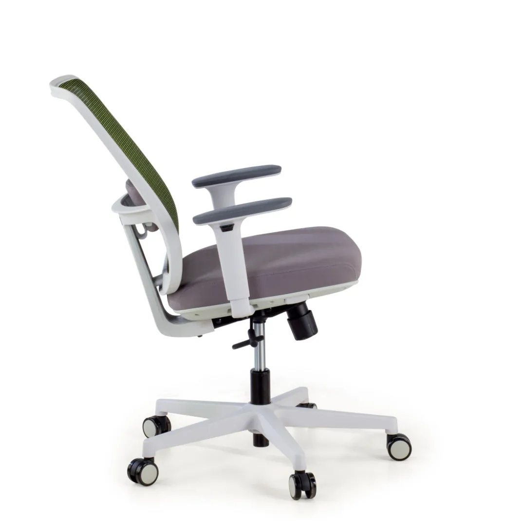 Silla de oficina profesional Sugar white, uso intensivo