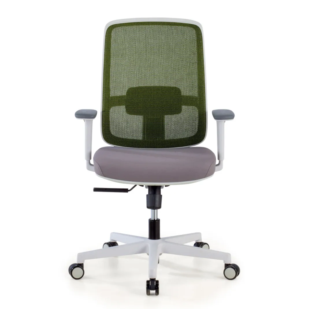 Silla de oficina profesional Sugar white, uso intensivo