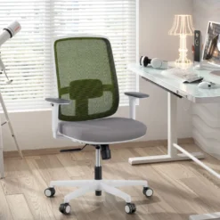 Silla de oficina profesional Sugar white, uso intensivo