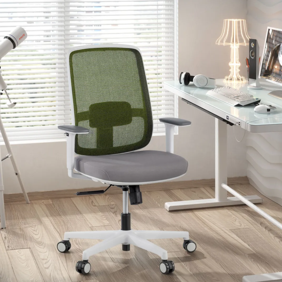 Silla de oficina profesional Sugar white, uso intensivo