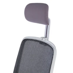 Silla de oficina Sugar white con reposacabezas
