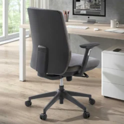 Silla de oficina Wind, respaldo regulable, brazos 3D, tapizado