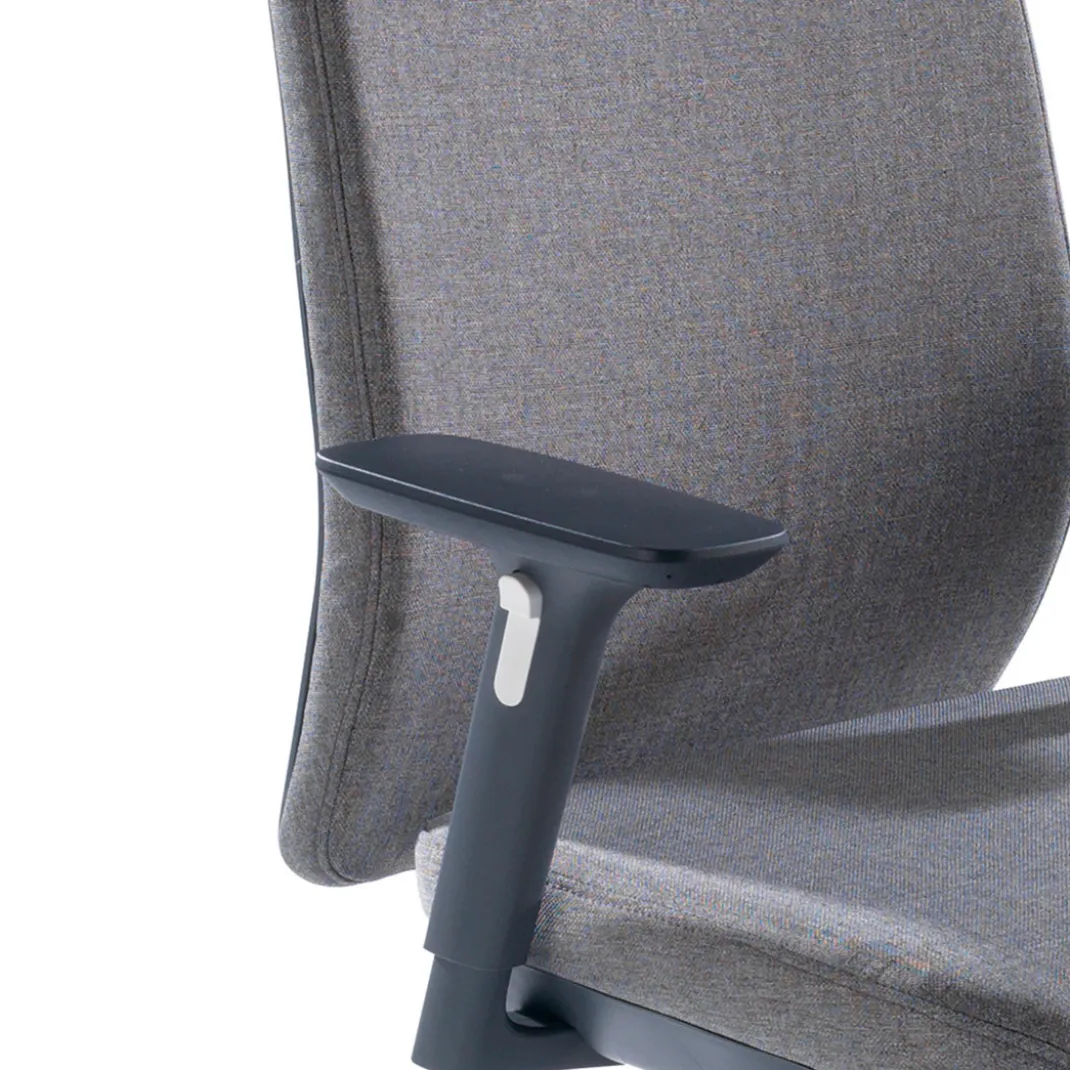 Silla de oficina Wind, respaldo regulable, brazos 3D, tapizado