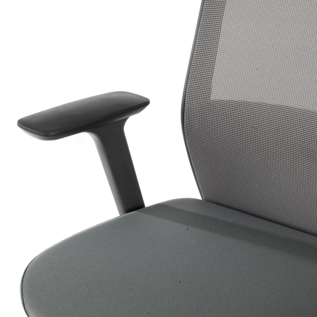 Silla de oficina Wind, respaldo ergonómico, brazos 3D, reposacabezas