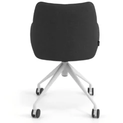 Silla de reuniones con ruedas Gala, estructura giratoria