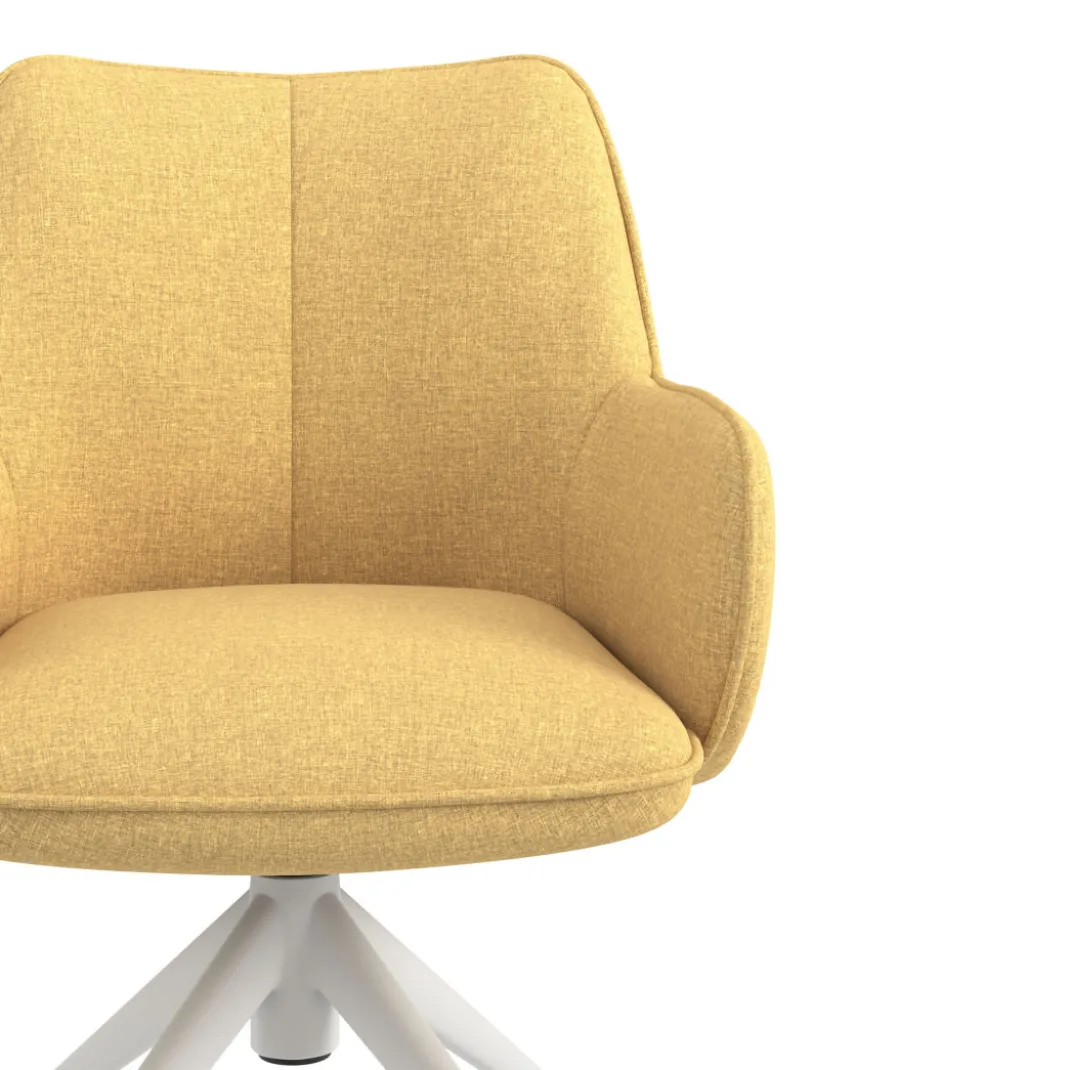 Silla de reuniones con ruedas Gala, estructura giratoria