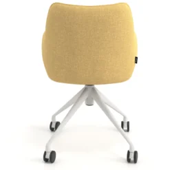 Silla de reuniones con ruedas Gala, estructura giratoria