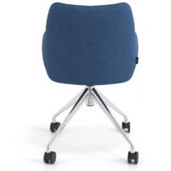 Silla de reuniones con ruedas Gala, estructura giratoria