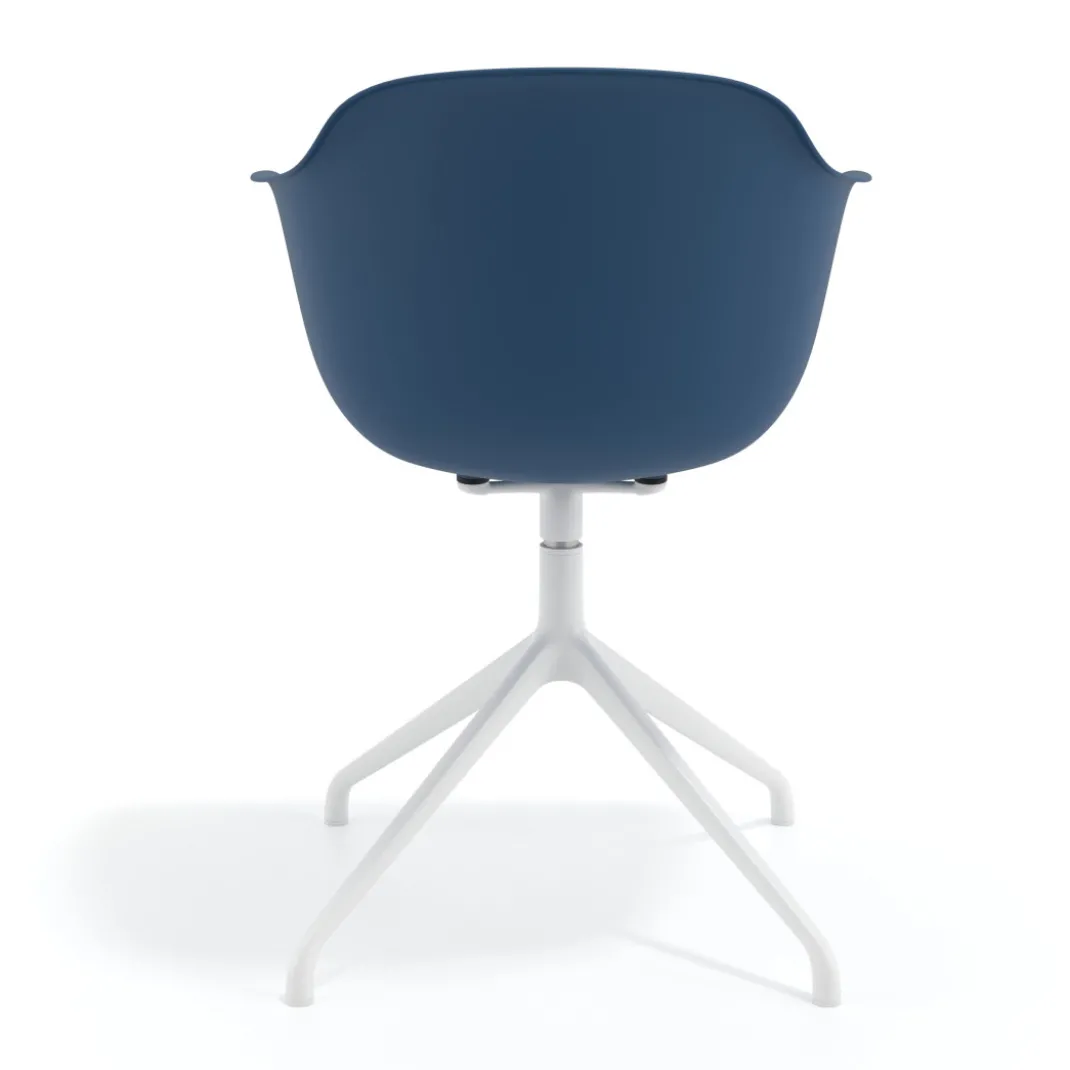 Silla de reuniones Elisa, base piramidal