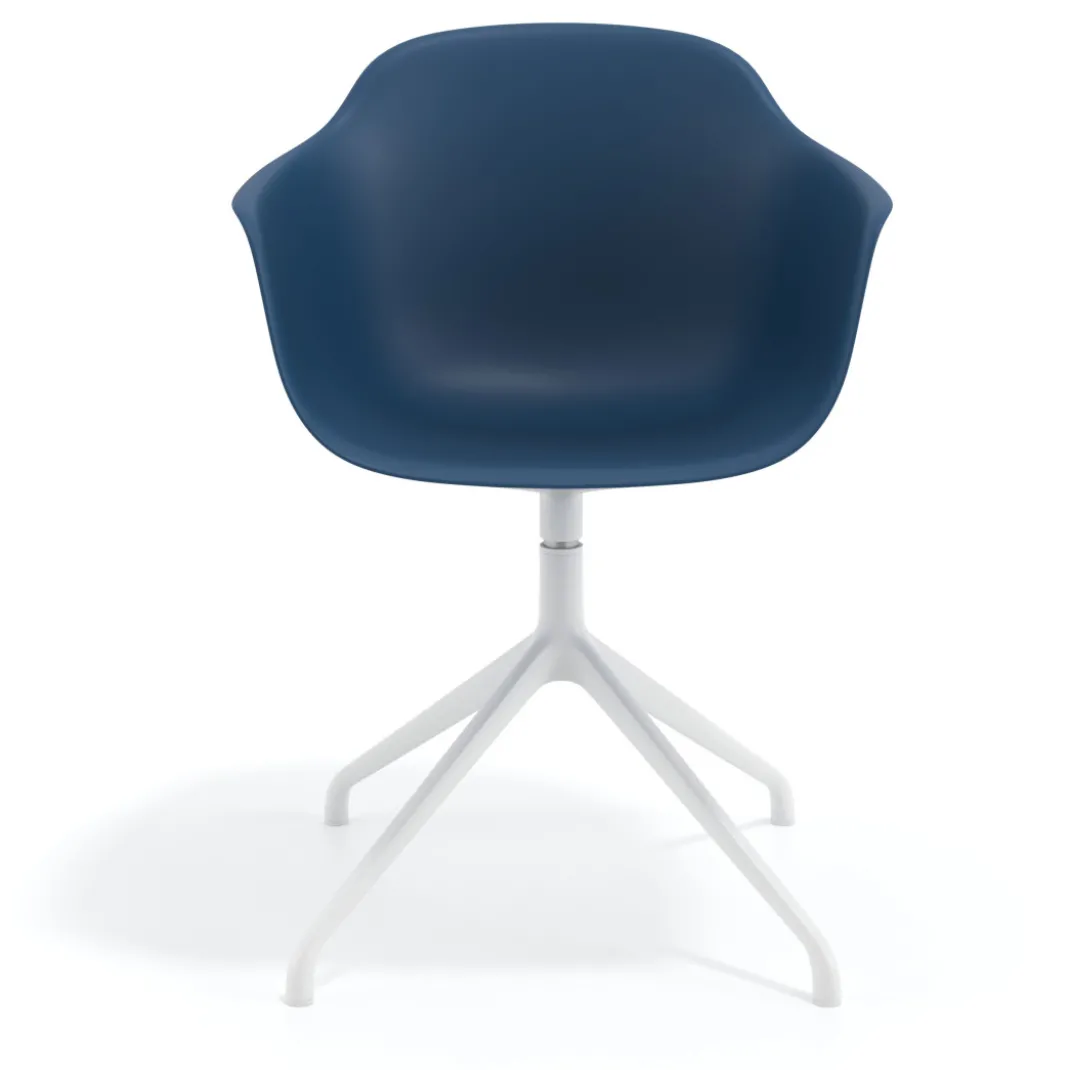 Silla de reuniones Elisa, base piramidal
