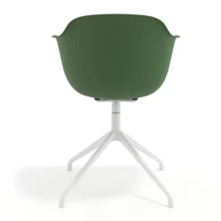 Silla de reuniones Elisa, base piramidal
