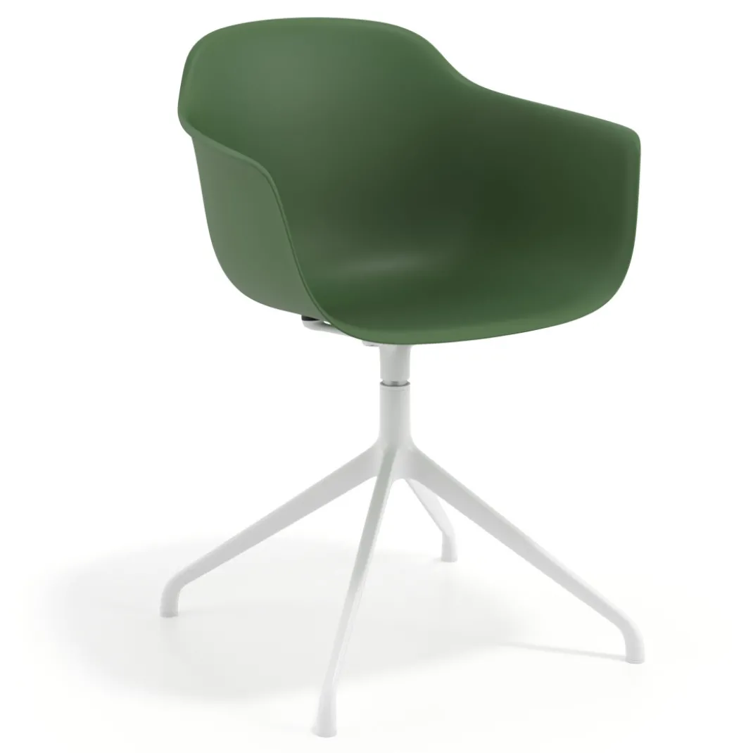 Silla de reuniones Elisa, base piramidal