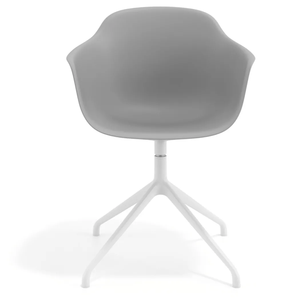 Silla de reuniones Elisa, base piramidal