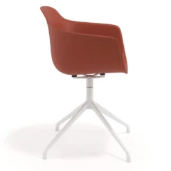Silla de reuniones Elisa, base piramidal