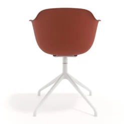 Silla de reuniones Elisa, base piramidal