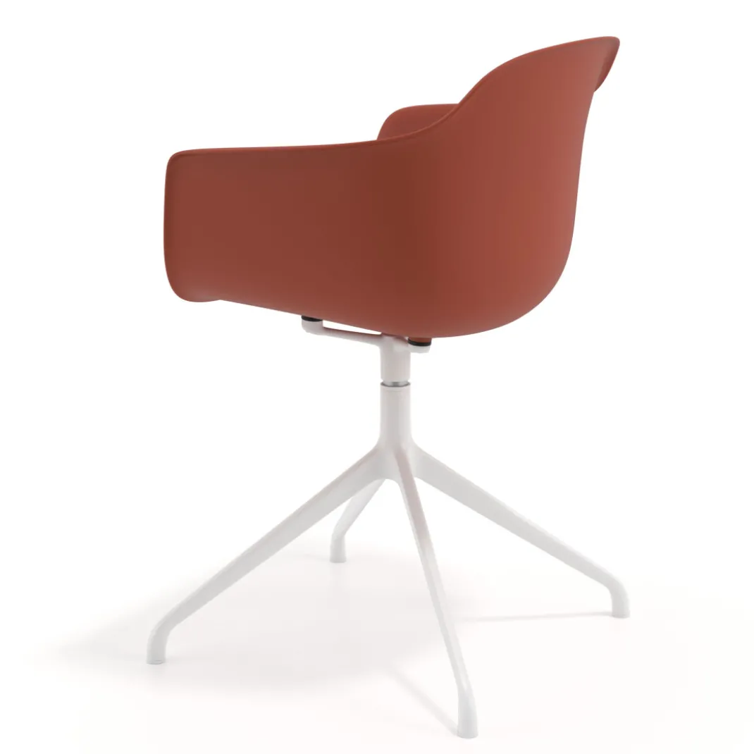 Silla de reuniones Elisa, base piramidal
