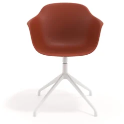 Silla de reuniones Elisa, base piramidal