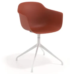 Silla de reuniones Elisa, base piramidal