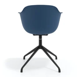 Silla de reuniones Elisa, base piramidal