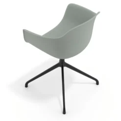 Silla de reuniones Elisa, base piramidal