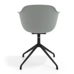 Silla de reuniones Elisa, base piramidal