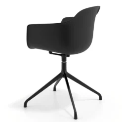 Silla de reuniones Elisa, base piramidal