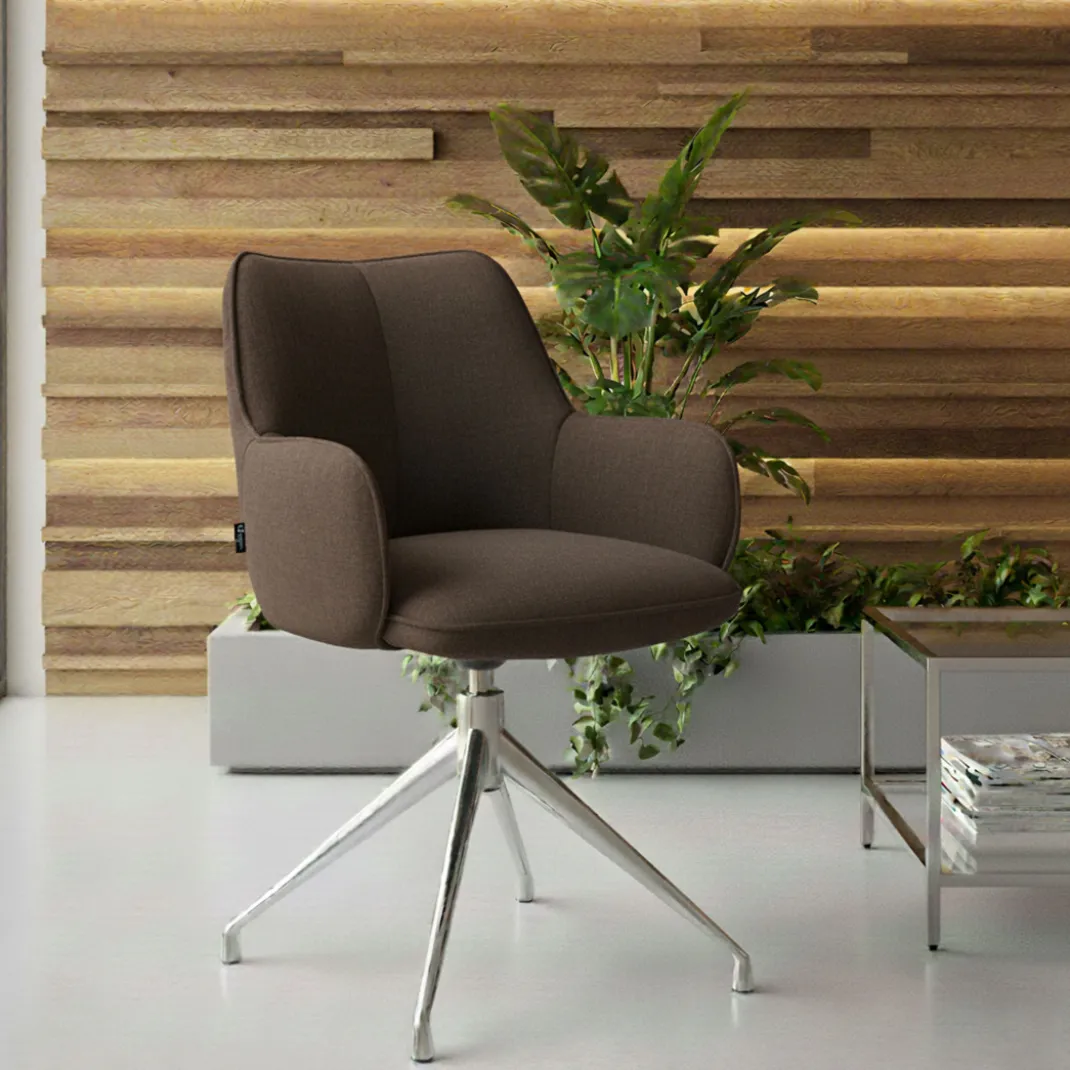 Silla de reuniones Gala, estructura giratoria
