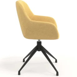 Silla de reuniones Moon Base de aluminio giratoria