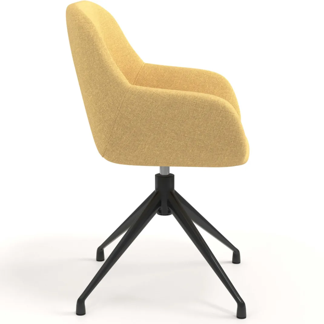 Silla de reuniones Moon Base de aluminio giratoria