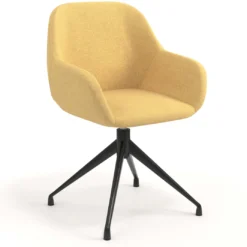 Silla de reuniones Moon Base de aluminio giratoria